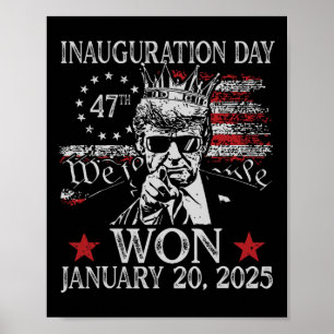 Affiche Jour de l'investiture de Trump 2025 Président Dona
