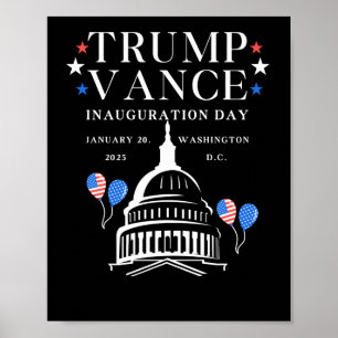 Affiche Jour de l'investiture de Trump Vance