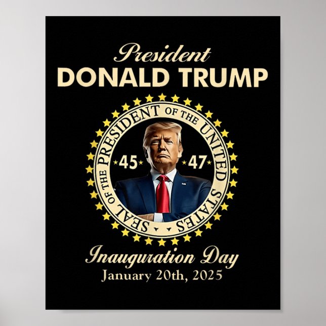 Affiche Jour de l'investiture du président Donald Trump 20 (Devant)