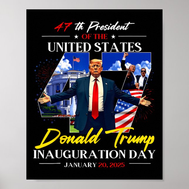 Affiche Jour de l'investiture du président Donald Trump 20 (Devant)