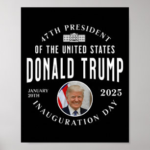 Affiche Jour de l'investiture du président Trump 2025 Mémo