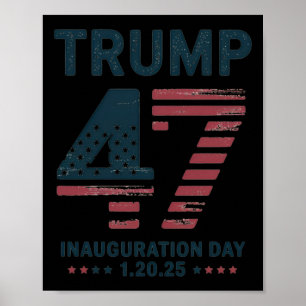 Affiche Jour de l'investiture du président Trump 20 janvie