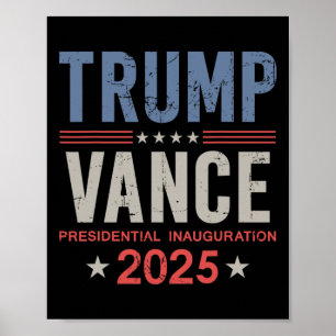 Affiche Jour de l'investiture du président Trump Vance 202