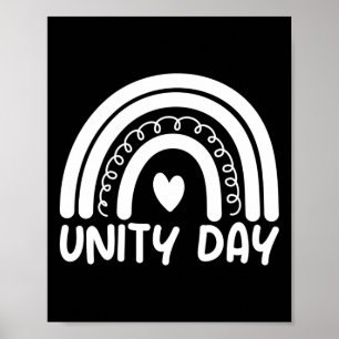 Affiche Jour De L'Unité, Arrêtez D'Agresser Kindness S Ora