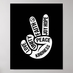 Affiche Jour de l'Unité Orange Soyez gentil Anti-Intimidat