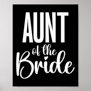 Affiche Jour De Mariage Tante De Mariée Premium