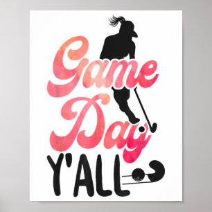 Affiche Jour de match de hockey sur gazon les amis