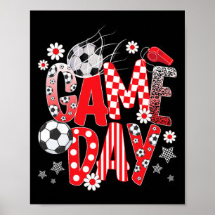 Affiche Jour de match Football mignon Jour de match Footba