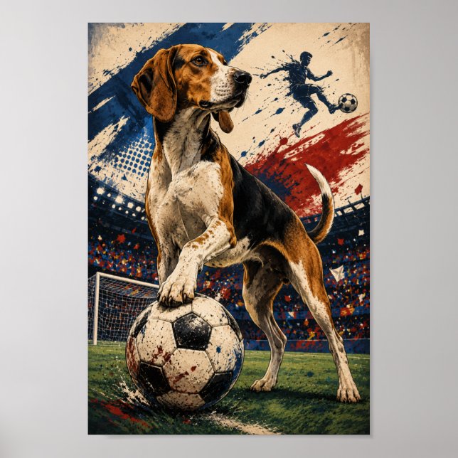 Affiche Jour de match pour l'American Foxhound (Devant)
