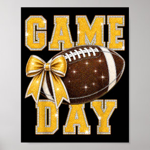 Affiche Jour de match Saison de football Maman de football