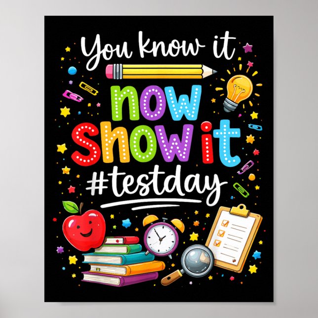 Affiche Jour de motivation pour les enseignants de tests d (Devant)