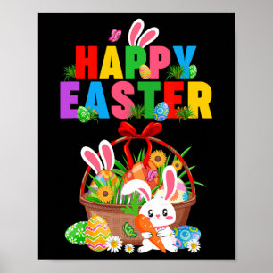 Affiche Jour de Pâques Jour de Pâques Gir super lapin Oeuf