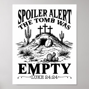 Affiche Jour de Pâques Religieux Christian Spoiler Alerte