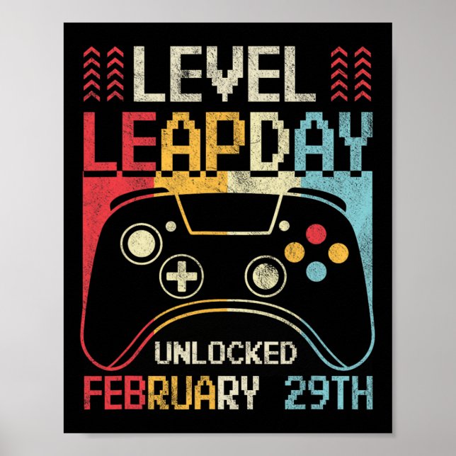Affiche Jour de saut de niveau Déverrouillé jeu de contrôl (Devant)