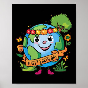 Affiche Jour de sensibilisation à la planète Terre Joyeux 