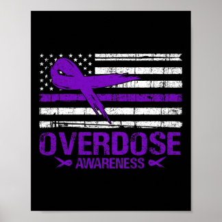 Affiche Jour de sensibilisation à la surdose États-Unis Dr