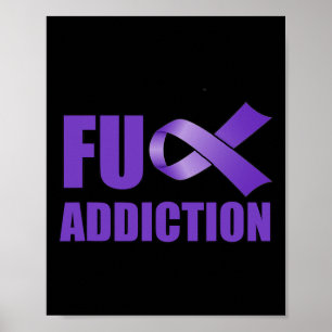 Affiche Jour de sensibilisation à la surdose Purple Ribbon