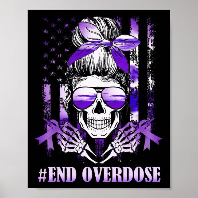 Affiche Jour de sensibilisation à l'overdose USA American  (Devant)