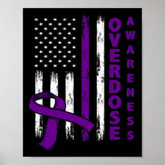 Affiche Jour de sensibilisation aux surdoses États-Unis Dr