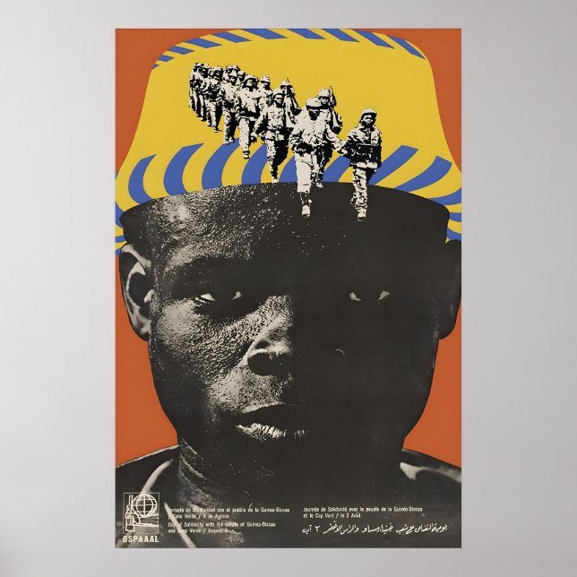 Affiche Jour de solidarité de l'OSPAAAL avec (Devant)