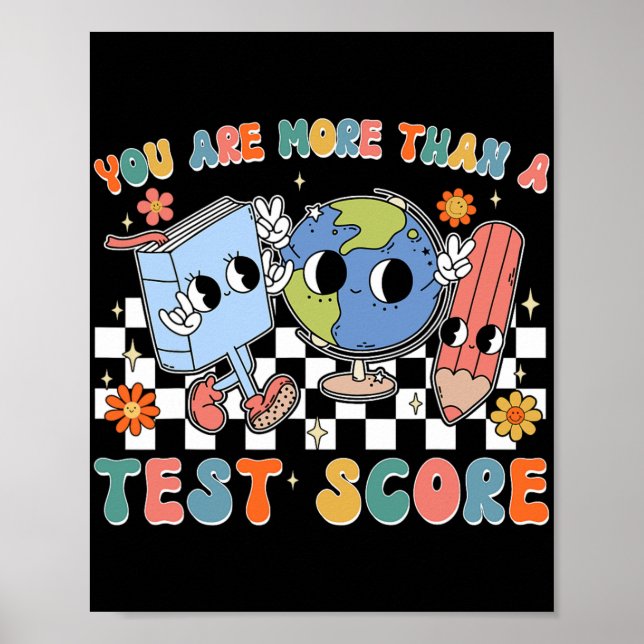 Affiche Jour De Test À L'École Vous Êtes Plus Qu'Un Test S (Devant)