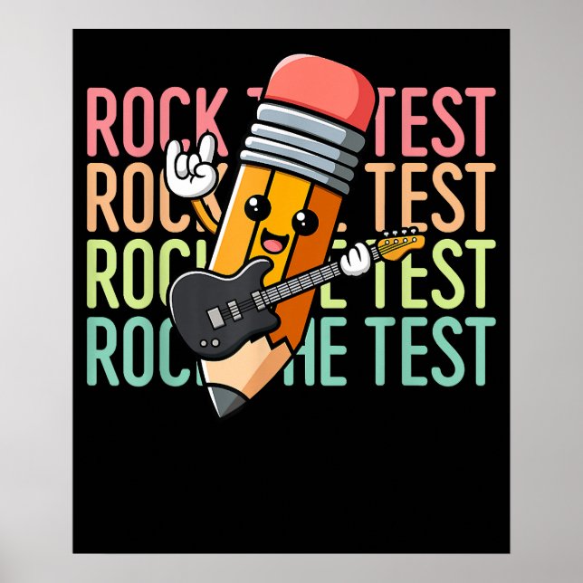 Affiche Jour de test de roche Professeur Jour de test Moti (Devant)