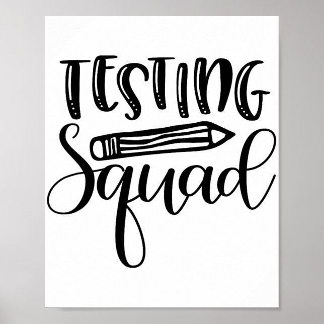 Affiche Jour de test de Squad Enseignant (Devant)