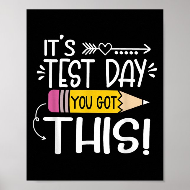 Affiche Jour De Test Drôle Son Jour De Test Vous Avez Ce T (Devant)