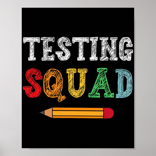 Affiche Jour de test du costume de squad Enseignant Étudia (Devant)