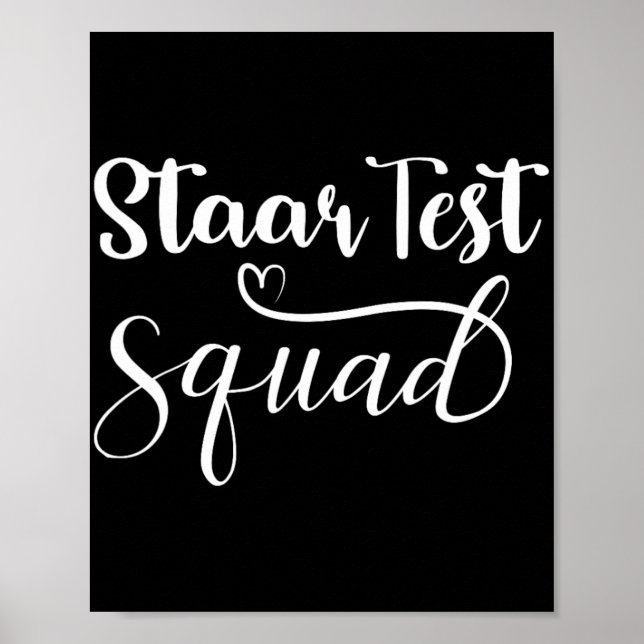 Affiche Jour de test pour les enseignants amusants de l'éq (Devant)