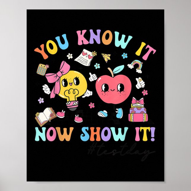 Affiche Jour de test super Enseignant Vous Le Connaissez M (Devant)