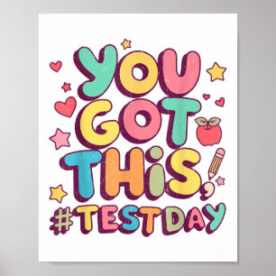 Affiche Jour de test vintage Vous Avez Obtenu Ce Jour de t
