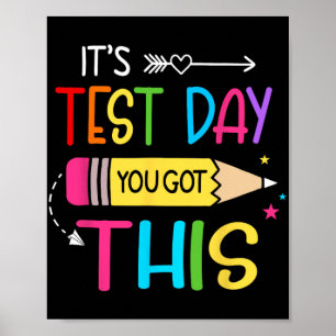 Affiche Jour de test Vous Avez Ce Jour de test Enseignant