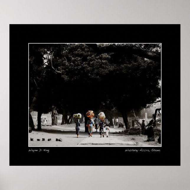 Affiche Jour de Washington à Accra, Ghana (Devant)