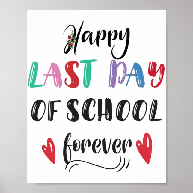 Affiche Jour Dernier De La Retraite De L'École Pour Toute  (Devant)