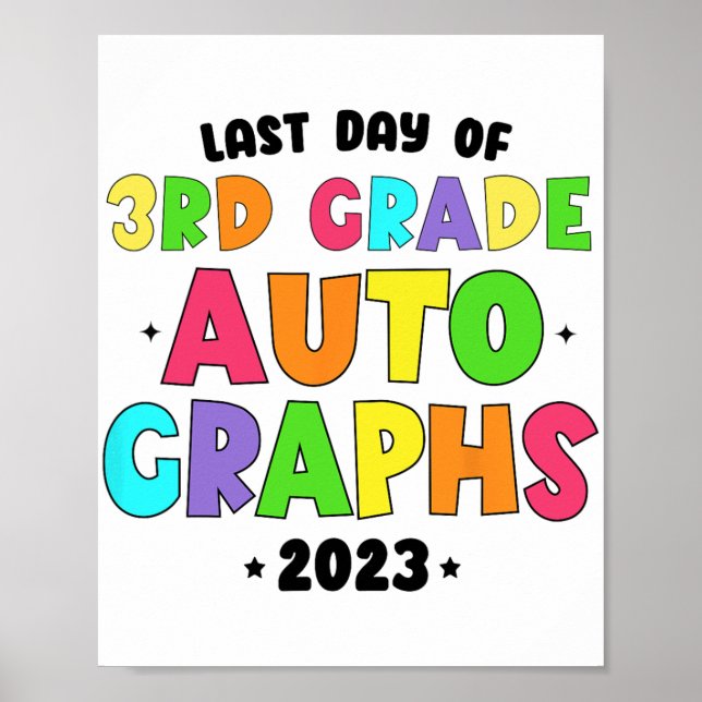 Affiche Jour Dernier De L'École Autographes (Devant)