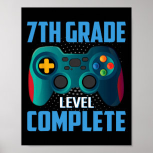 Affiche Jour dernier De L'École Vidéo Jeu 7e Classe Comp