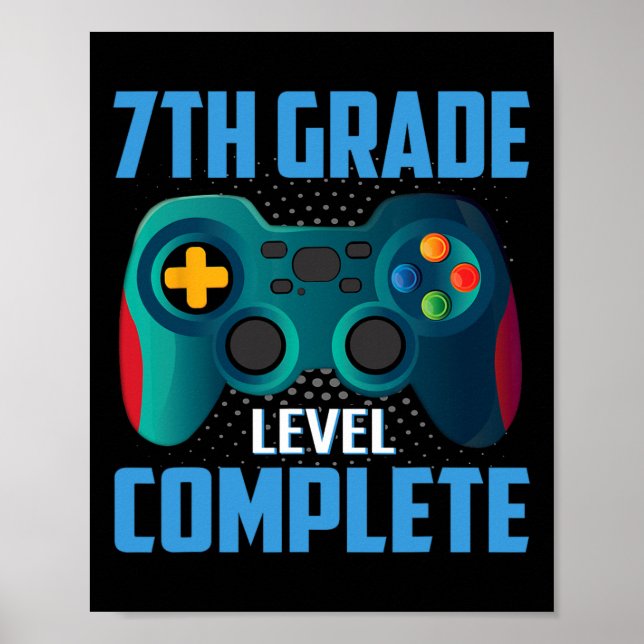 Affiche Jour dernier De L'École Vidéo Jeu 7e Classe Comp (Devant)