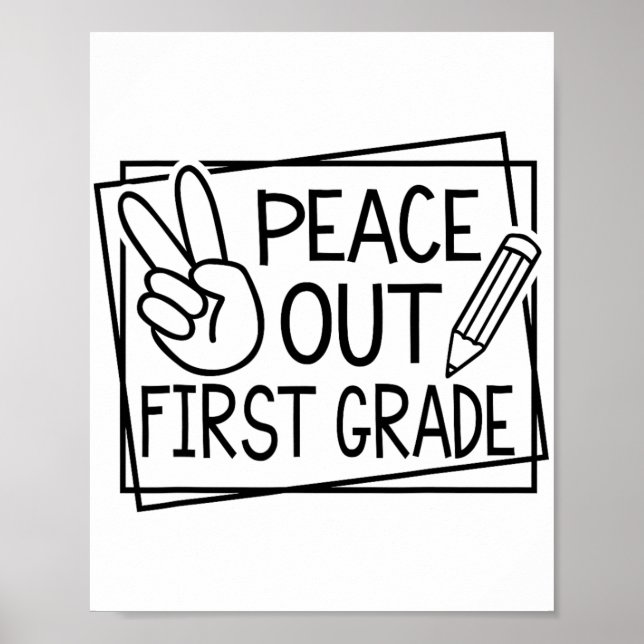 Affiche Jour Dernier De Première Année De L'École Pause Ét (Devant)