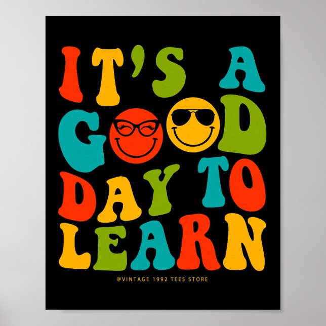 Affiche Jour des enseignants de l'école C'est un bon jour  (Devant)