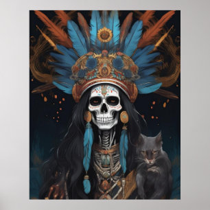 Affiche Jour des Morts - Dia De Los Muertos Beauté