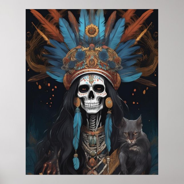 Affiche Jour des Morts - Dia De Los Muertos Beauté (Devant)