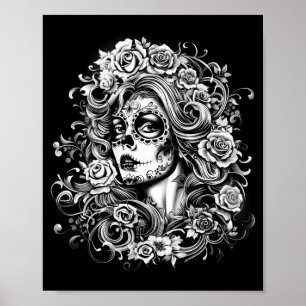 Affiche Jour Des Morts La Catrina Jour Des