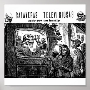 Affiche Jour des morts, Mexique. Circa 1949