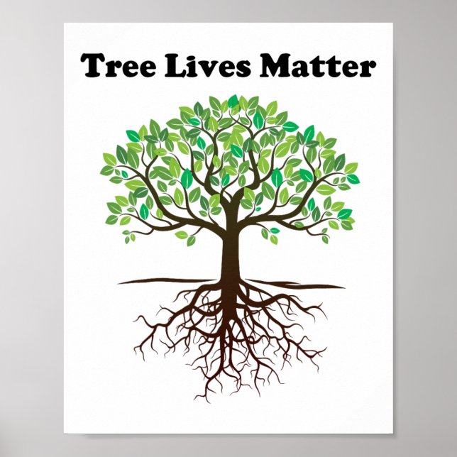 Affiche Jour des terres Arbre Vit Problème - Sauver Les Ar (Devant)