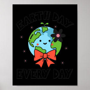 Affiche Jour des terres chaque jour mignonne drôle Planète
