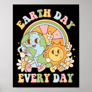 Affiche Jour des terres chaque jour Planète Jour des terre