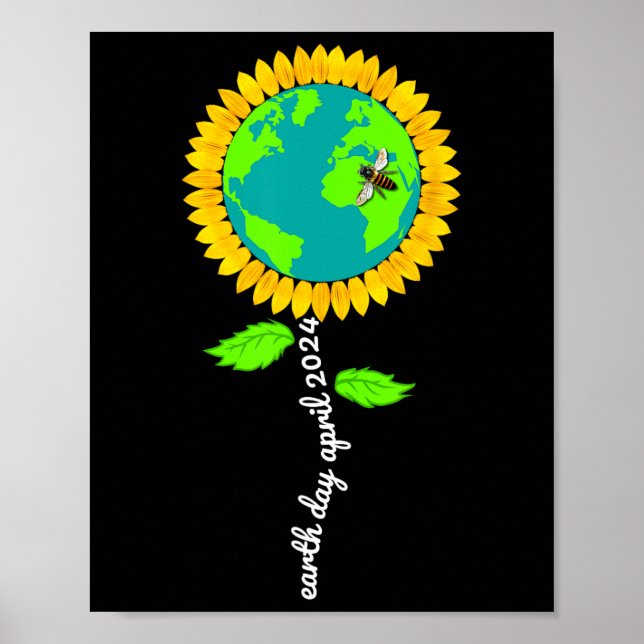 Affiche Jour des terres Chaque Jour Tournesol Restaurer la (Devant)