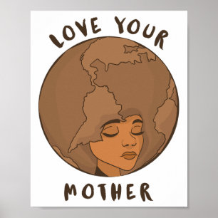Affiche Jour des terres de l'environnement - Aimez votre m