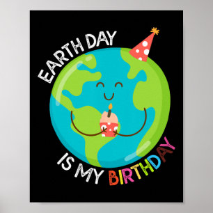 Affiche Jour des terres Est Ma Chemise Anniversaire Pour P